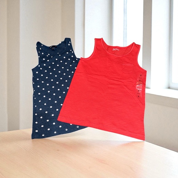(2) Gap Kids Tank Tops Girls Small 6-7 - Picture 1 of 10